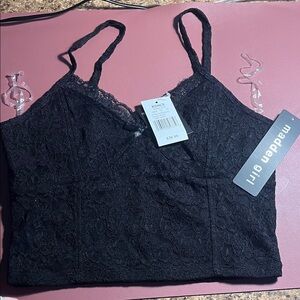 Madden Girl Black Lace Cami Top